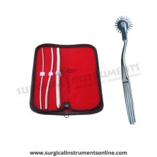 Hegar uterine dilator 3 pieces set,3-4, 5-6, 11-12, wartenberg pinwheel 